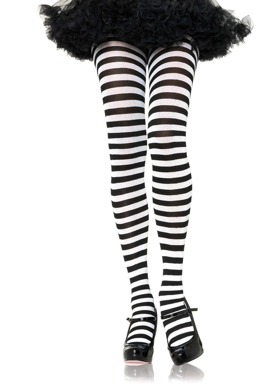 Leg Avenue Nylon Stripe Tights In 12 Colors 7100