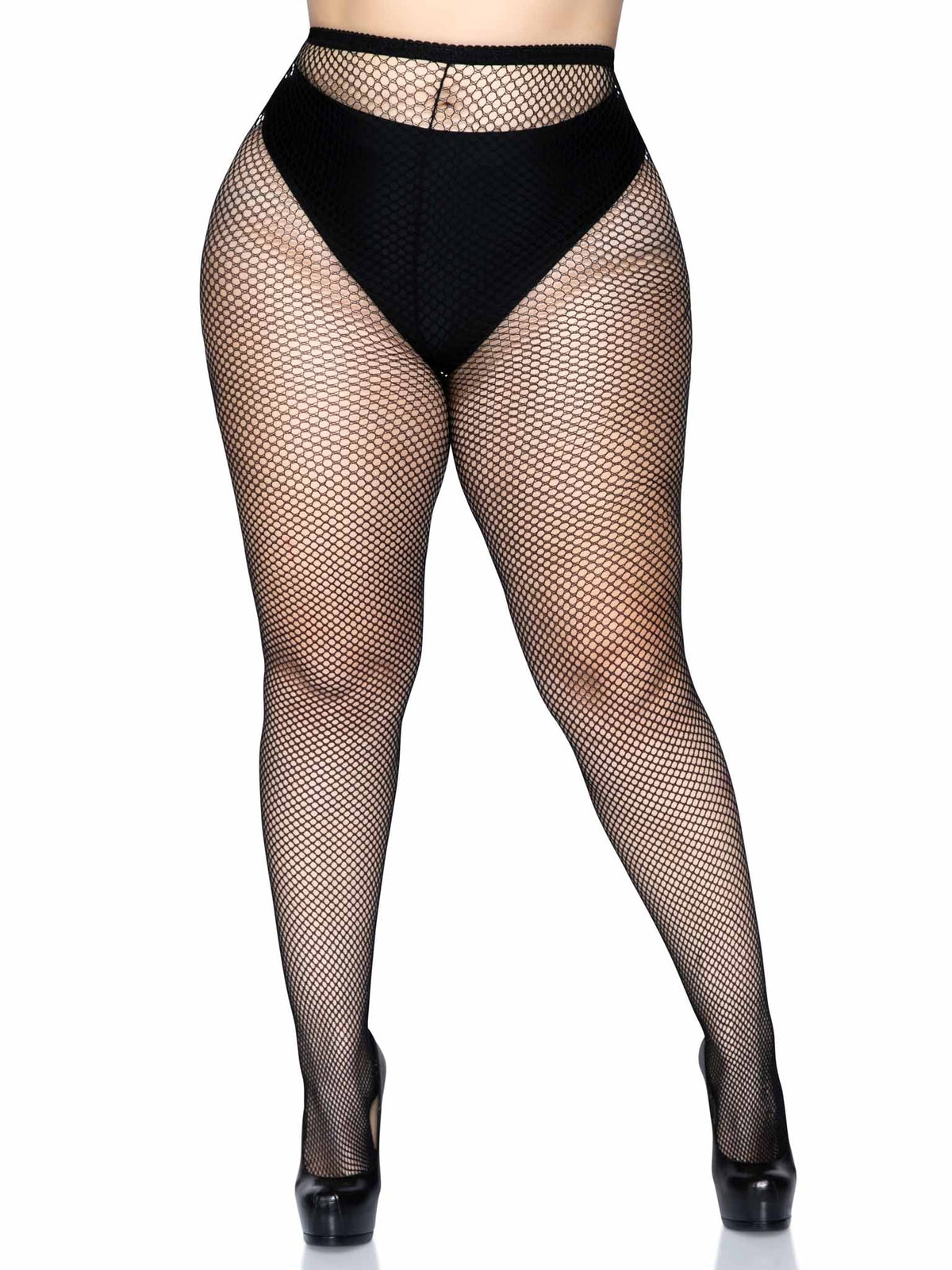 Leg Avenue Plus Size Spandex Fishnet Pantyhose 9013Q