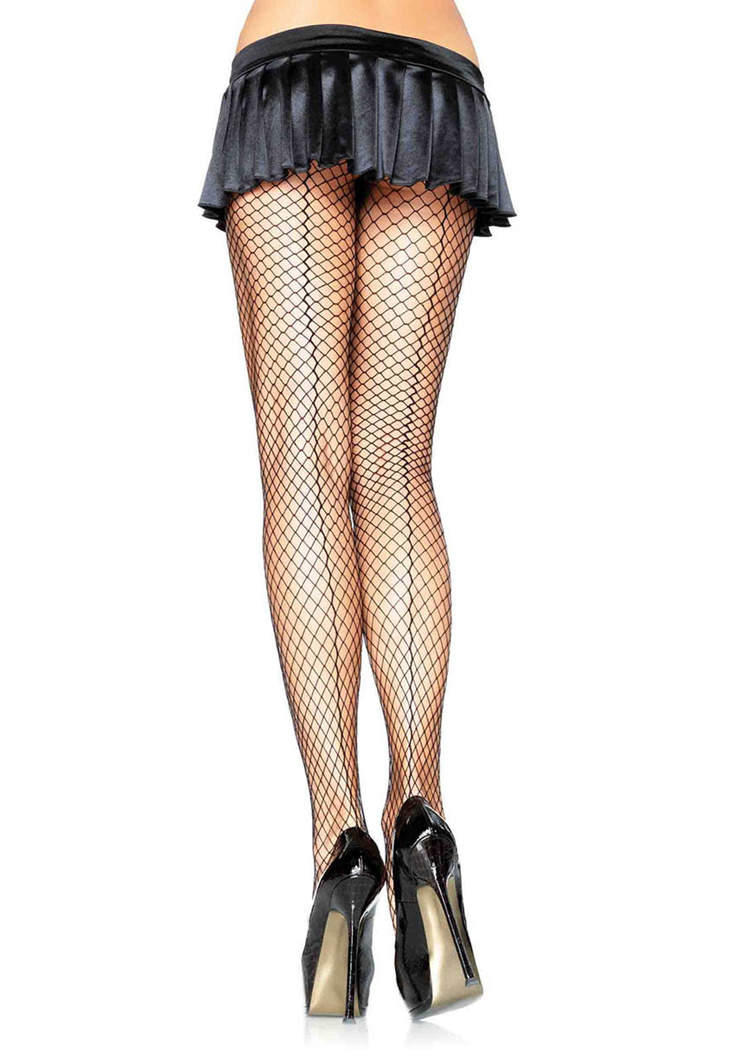 Leg Avenue Lycra Industrial Net Pantyhose W/ Seam Back 9076