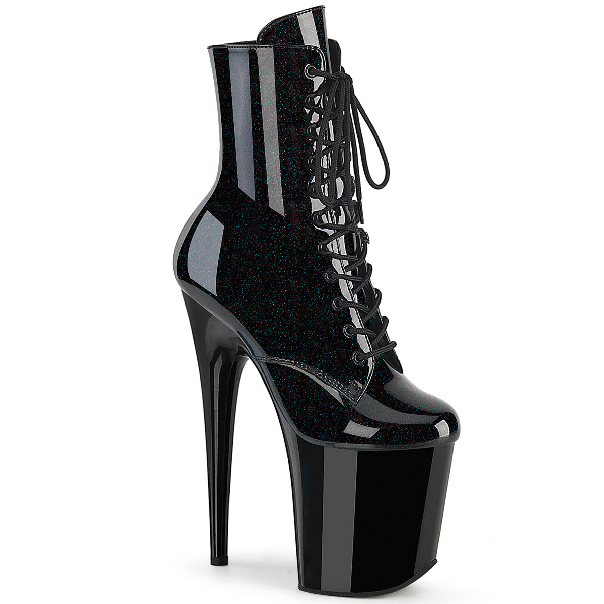 Pleaser Flamingo-1020BLG Lace-Up Front Ankle Boot