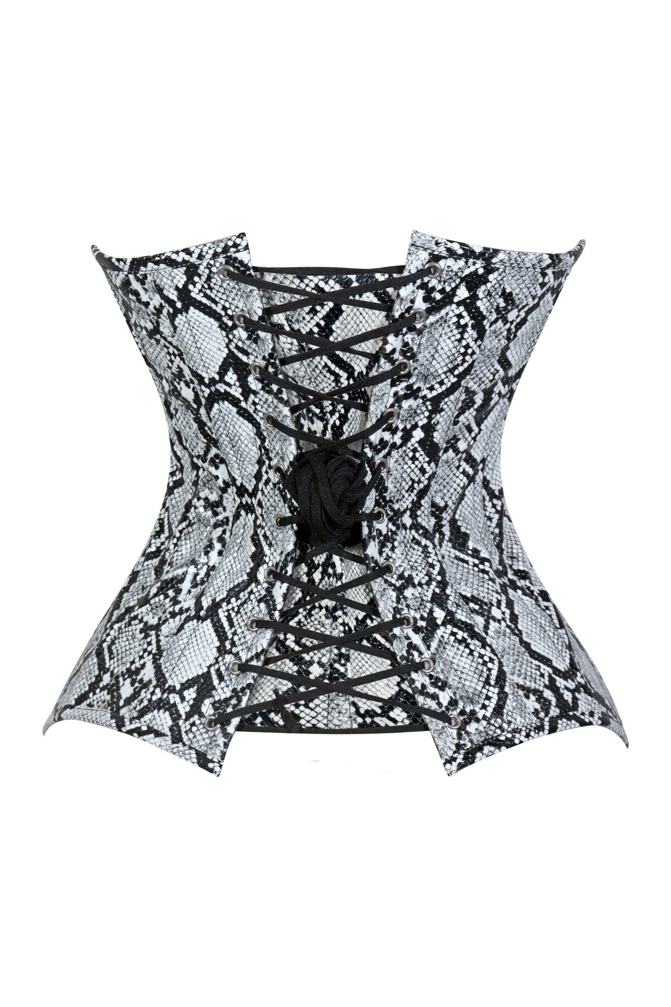 Lavish Snake Skin Print Overbust Corset Sweetheart Neckline Busk Closure - Daisy Corsets
