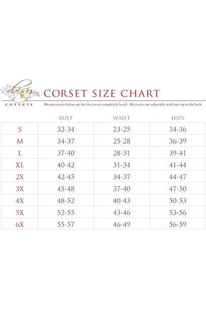 Top Drawer Nude w/Black Lace Steel Boned Underwire Bustier Corset - Daisy Corsets