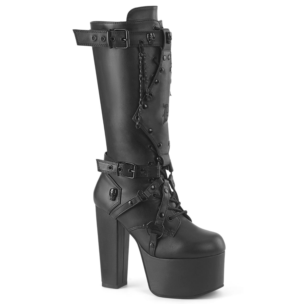Demonia Torment-218 Lace-Up Front Knee High Boot