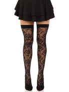 Wild Rose Net Thigh Highs