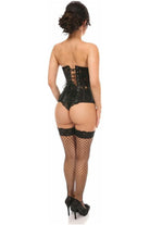 Lavish Black Sheer Lace Underwire Open Cup Underbust Corset - Daisy Corsets