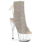 Pleaser Adore-1018C-RS Platform Lace-Up Back Ankle Boot