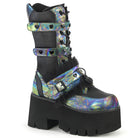 Demonia Ashes-120 Lace-Up Mid-Calf Boot