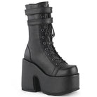 Demonia Camel-250 Lace-Up Mid-Calf Boot