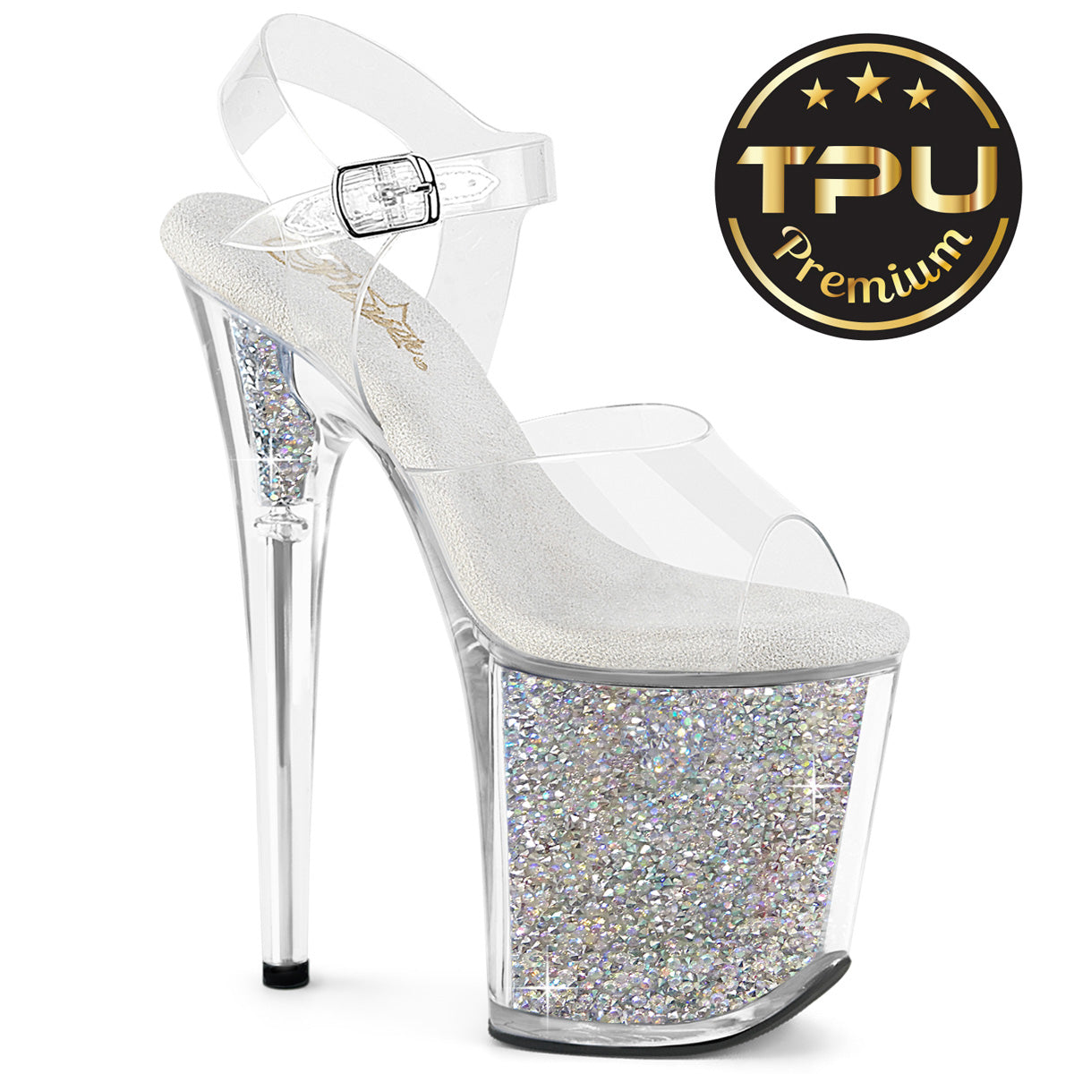 Pleaser Flamingo-808PREM-RSI Platform Ankle Strap Sandal