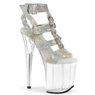 Pleaser Flamingo-856RS Rhinestone Embellished Strappy T-Strap Sandal