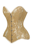 Lavish Beige Lace Overbust Corset Sweetheart Neckline Busk Closure - Daisy Corsets
