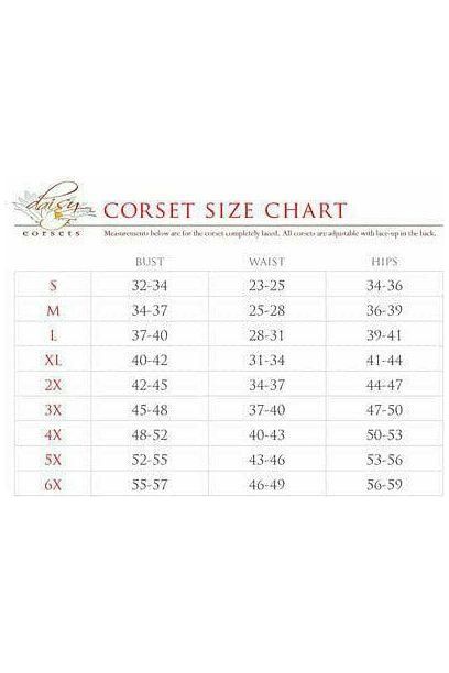 Lavish Sunset Holo Lace - Up Short Bustier Top - Daisy Corsets