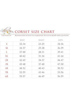 Top Drawer Burlesque Black/Dark Red Steel Boned Corset w/Gold Fringe - Daisy Corsets