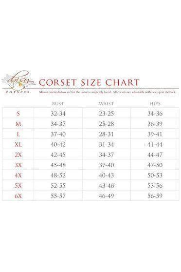 Top Drawer Steel Boned Red/Black Lace Victorian Corset Dress - Daisy Corsets