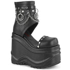 Demonia Wave-22 Ankle Cutout Bootie Sandal